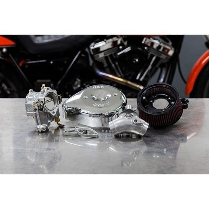 S&S Cycle — S&S Cycle 2006 BT Super G Carburetor &  Stealth Air Cleaner Kit w/ Chrome Teardrop