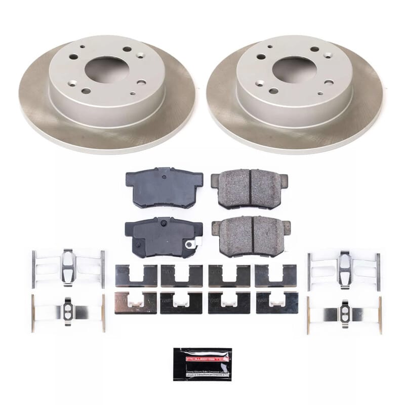PowerStop — Semi-Coated Rotor and Low-Dust Ceramic Brake Pad Kit