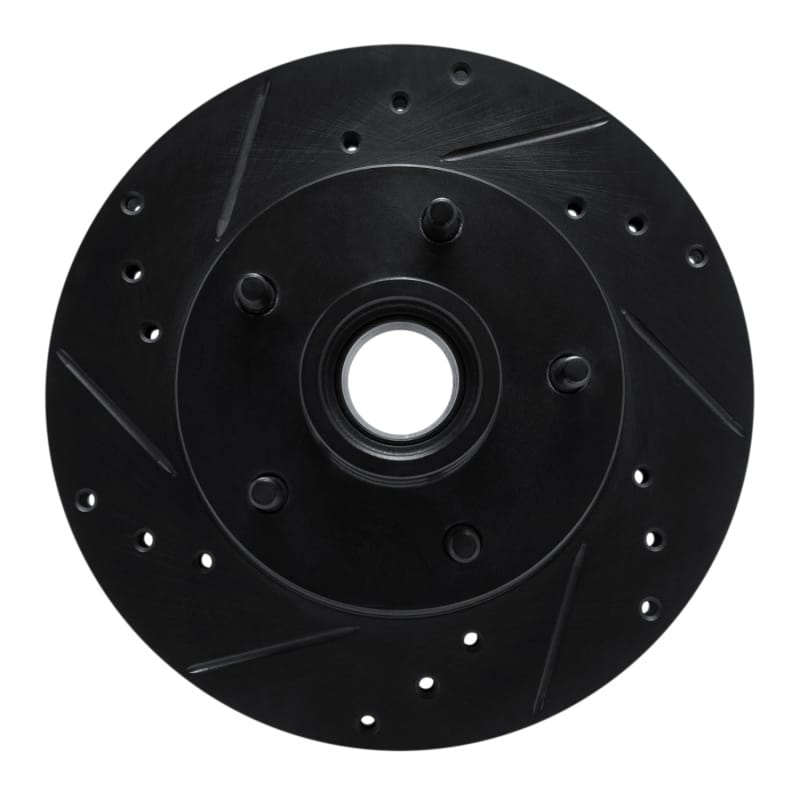 R1 Concepts — R1 Concepts Brake Rotor Drilled and Slotted Black
