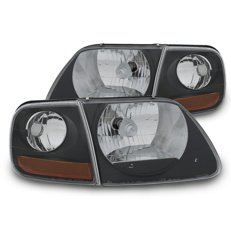 Raxiom — Raxiom 97-03 Ford F-150 G2 Euro Headlights w/ Parking Lights- Blk Housing (Clear Lens)
Headlights