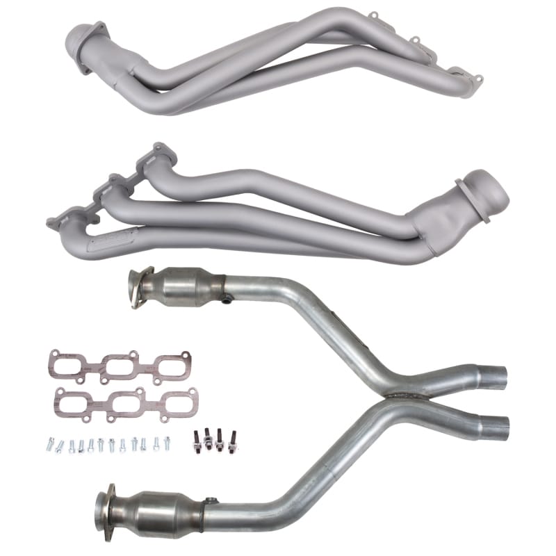BBK — 11-14 MUSTANG V6 1-3/4 LONG TUBE HEADERS PLUS MID PIPE (TITANIUM CERAMIC)
Long Tube Exhaust Header w/Catted Mid X Pipe