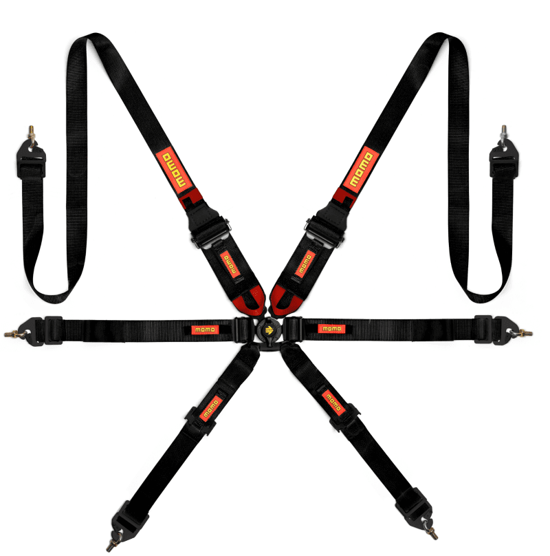 MOMO — Momo Int. Camlock 6pt Clip In Restraint-Black
