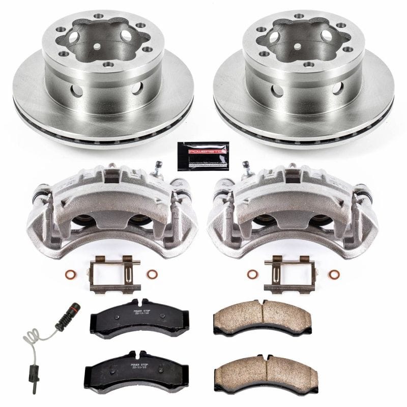 PowerStop — OE Stock Replacement Low-Dust Ceramic Brake Pad, Rotor and Caliper Kit