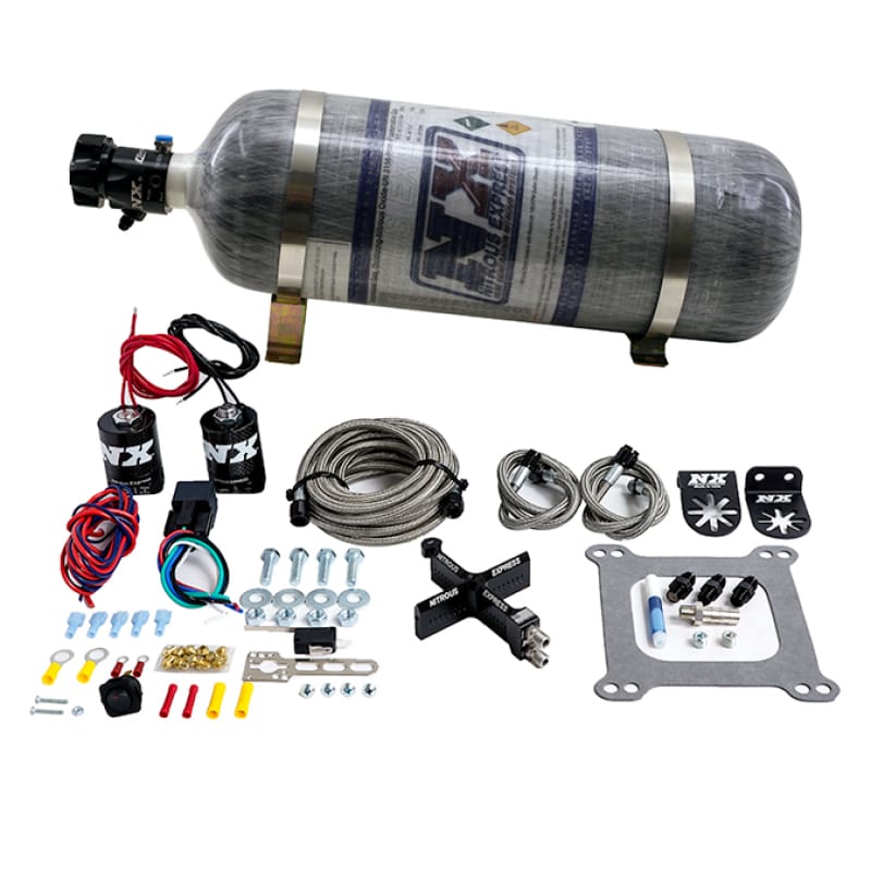 Nitrous Express — Nitrous Express 4150 Covert Crossbar Plate System Pro Power 100-500HP (12lb Bottle)
Injection System Kit