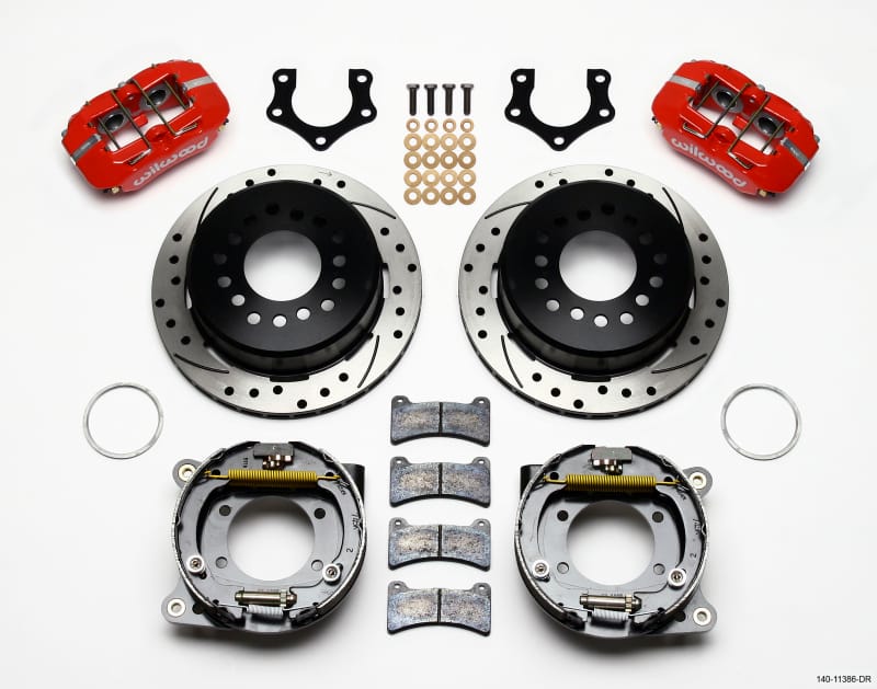 Wilwood — KIT,REAR,DISC/DRUM,MOPAR/DANA,2.50,GREEN SNAP RING,1PC 11.00,SRP,RED