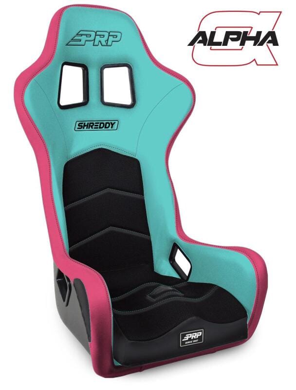 PRP Seats — PRP Shreddy Alpha Composite Seat Black- Pink/Teal