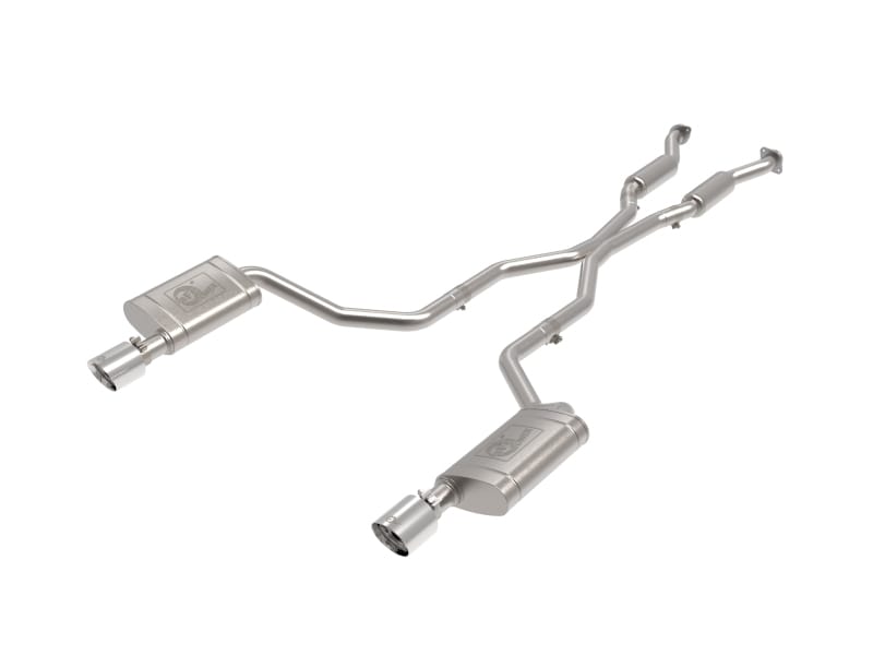 aFe — MACH Force-Xp 304 Stainless Steel Cat-Back Exhaust System w/ Polished Tip