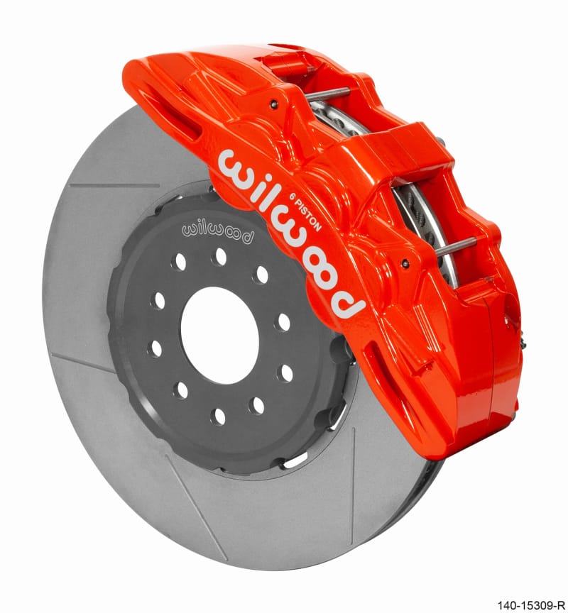 Wilwood — KIT,FRONT,VETTE,97-13,SX6R,LUG DRIVE 14.00 ROTOR,RED