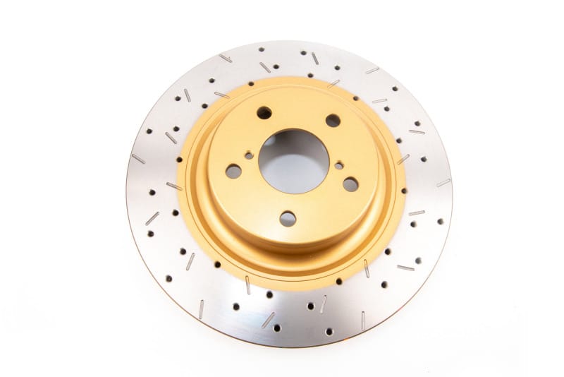 DBA — 4000 Series Rotor - Cross Drilled/Slotted Uni-Directional Rotor
Front 4000 Series XS Gold Brake Rotor