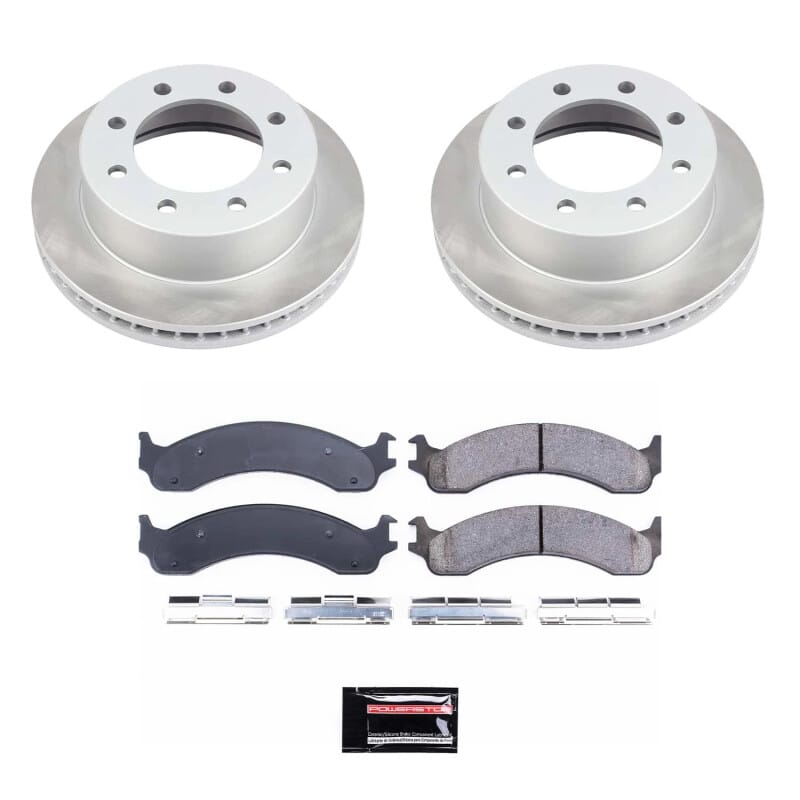PowerStop — Semi-Coated Rotor and Low-Dust Ceramic Brake Pad Kit