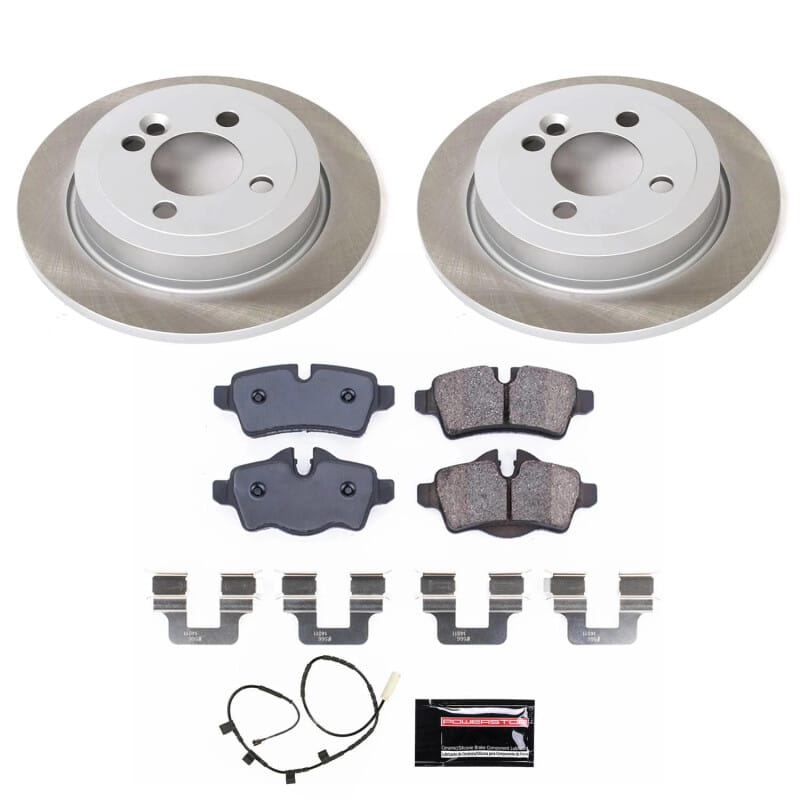PowerStop — Semi-Coated Rotor and Low-Dust Ceramic Brake Pad Kit