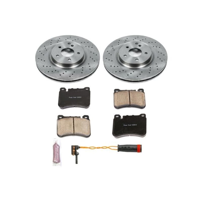 PowerStop — OE Stock Replacement Low-Dust Ceramic Brake Pad and Rotor Kit