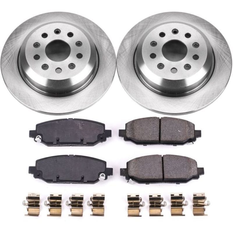 PowerStop — OE Stock Replacement Low-Dust Ceramic Brake Pad and Rotor Kit