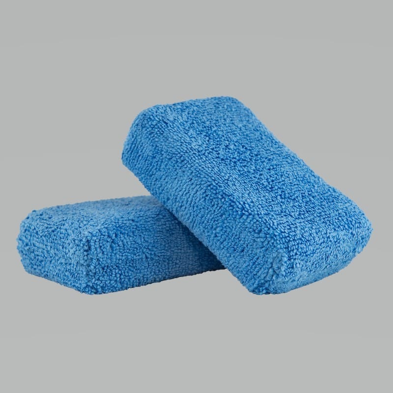 Chemical Guys — Chemical Guys Premium Grade Microfiber Applicators - 2in x 4in x 6in - Blue - 2 Pack