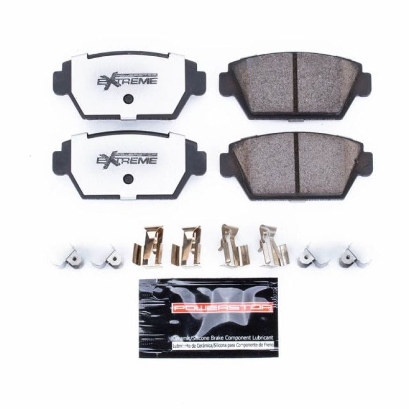 PowerStop — PowerStop - Z26 Performance Carbon-Fiber Ceramic Brake Pads with Hardware Kit