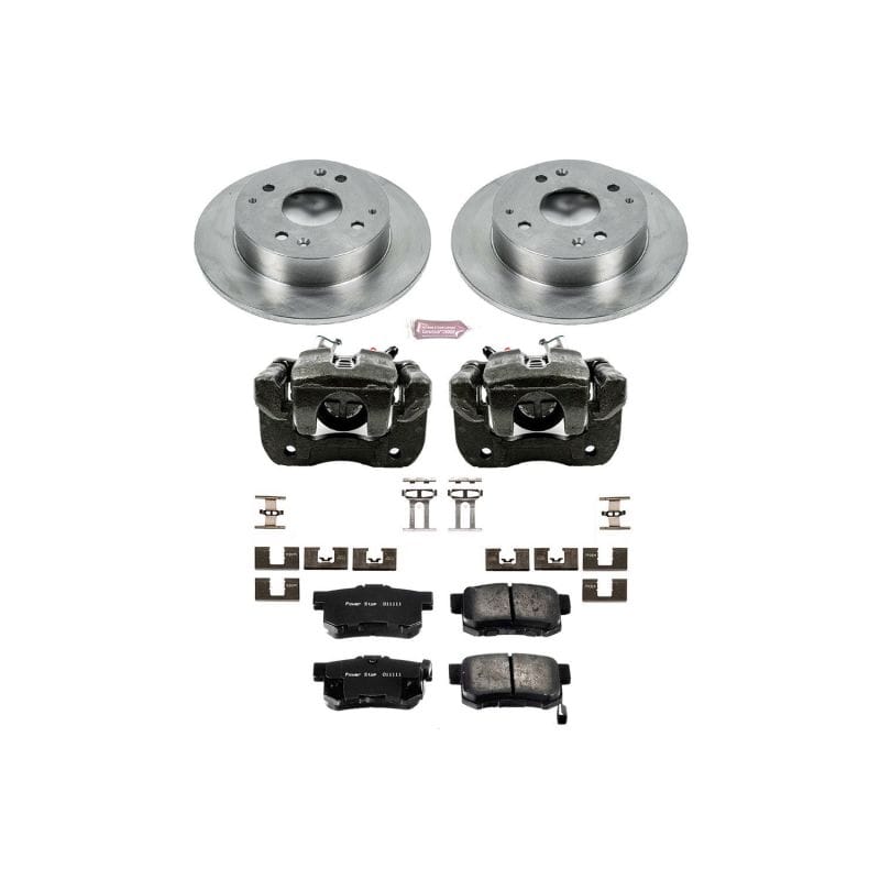 PowerStop — OE Stock Replacement Low-Dust Ceramic Brake Pad, Rotor and Caliper Kit