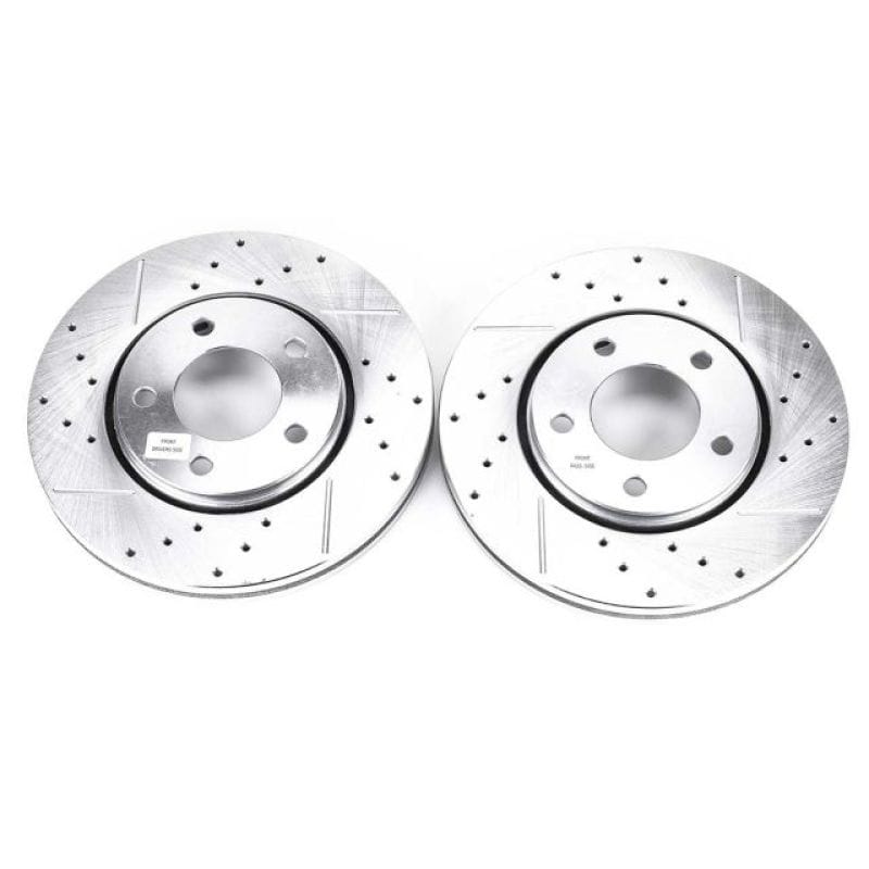 PowerStop — PowerStop Evolution Performance Drilled, Slotted & Plated Brake Rotor Pair