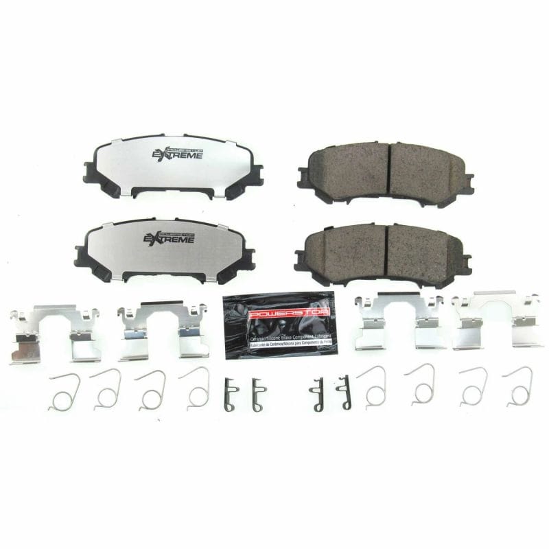 PowerStop — PowerStop - Z36 Truck and SUV Carbon-Fiber Ceramic Brake Pads with Hardware Kit
