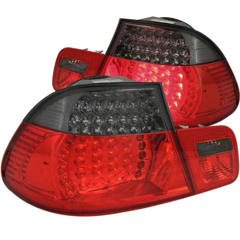 ANZO — ANZO 1999-2001 BMW 3 Series E46 LED Taillights Red/Smoke 2pc