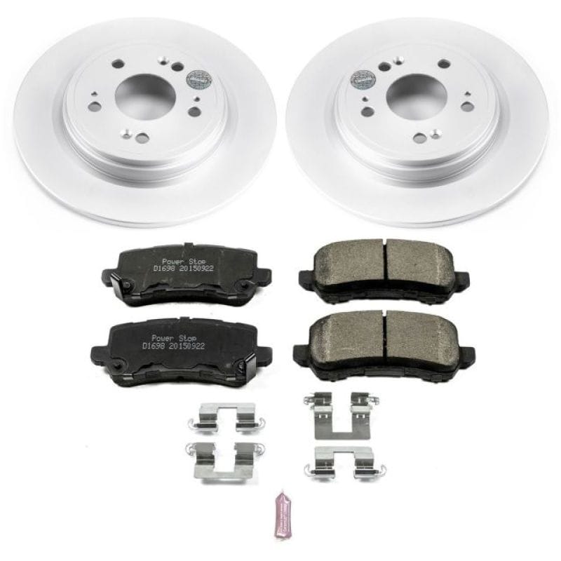PowerStop — Genuine Geomet Coated Rotor and Low-Dust Ceramic Brake Pad Kit
