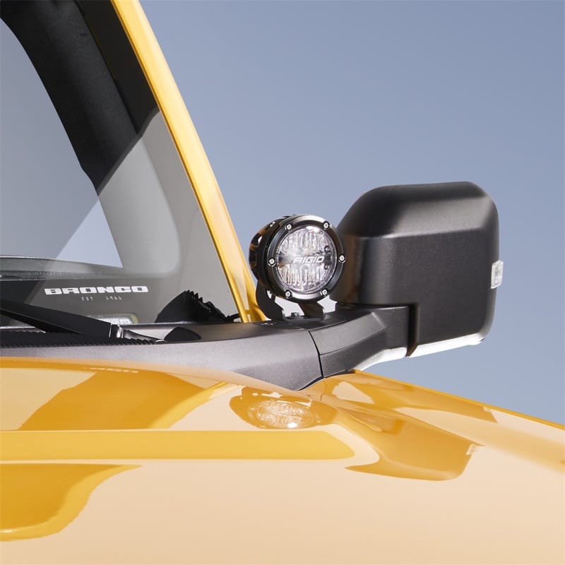 Ford Racing — Ford Performance Parts By Rigid Bronco Mirror Mounted Off-Road Light Kit
Mirror Mounted Light Kit