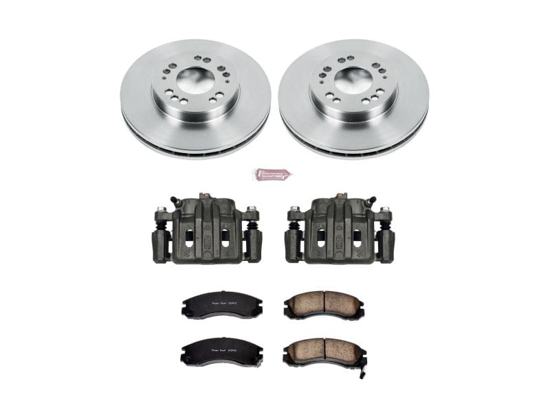 PowerStop — OE Stock Replacement Low-Dust Ceramic Brake Pad, Rotor and Caliper Kit