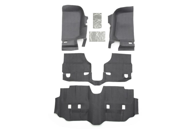 BedRug — JEEP BEDTRED 07-18 JEEP JK UNLTD 4DR FRONT 4PC FLOOR KIT (INC HEAT SHIELDS)