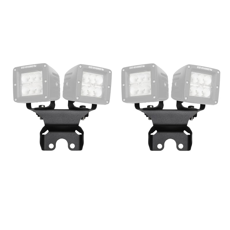 Go Rhino — Go Rhino 18-20 Jeep Wrangler JL/JLU Light Mount - One or Two 3in Cubes
Rear Light Mount