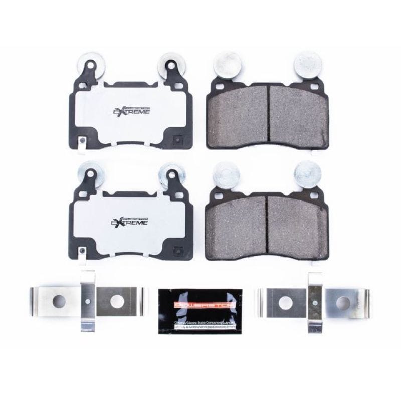 PowerStop — PowerStop - Z26 Performance Carbon-Fiber Ceramic Brake Pads with Hardware Kit