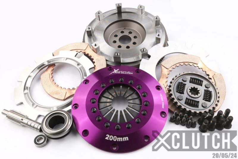 XCLUTCH — Clutch Kit Inc Chromoly Flywheel; 8" Twin Sprung Ceramic Clutch Discs