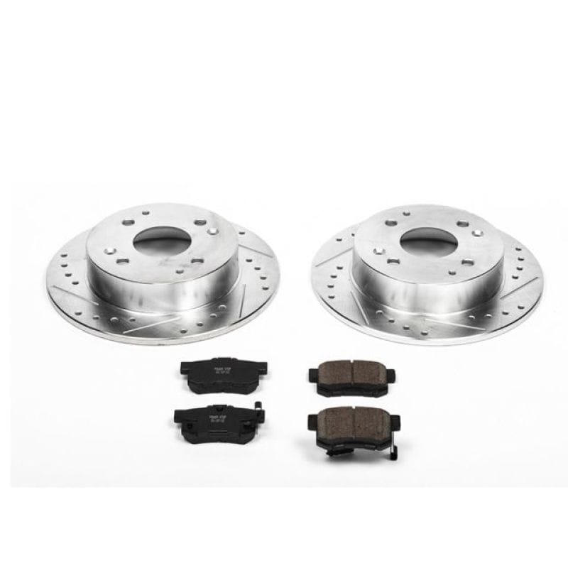 PowerStop — Z23 Daily Driver Carbon-Fiber Ceramic Brake Pad and Drilled & Slotted Rotor Kit