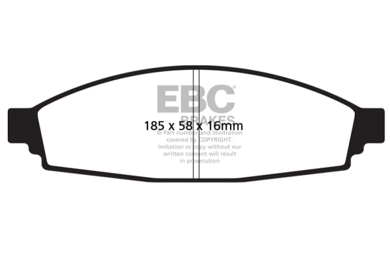 EBC — 6000 Series Greenstuff Truck/SUV Brakes Disc Pads