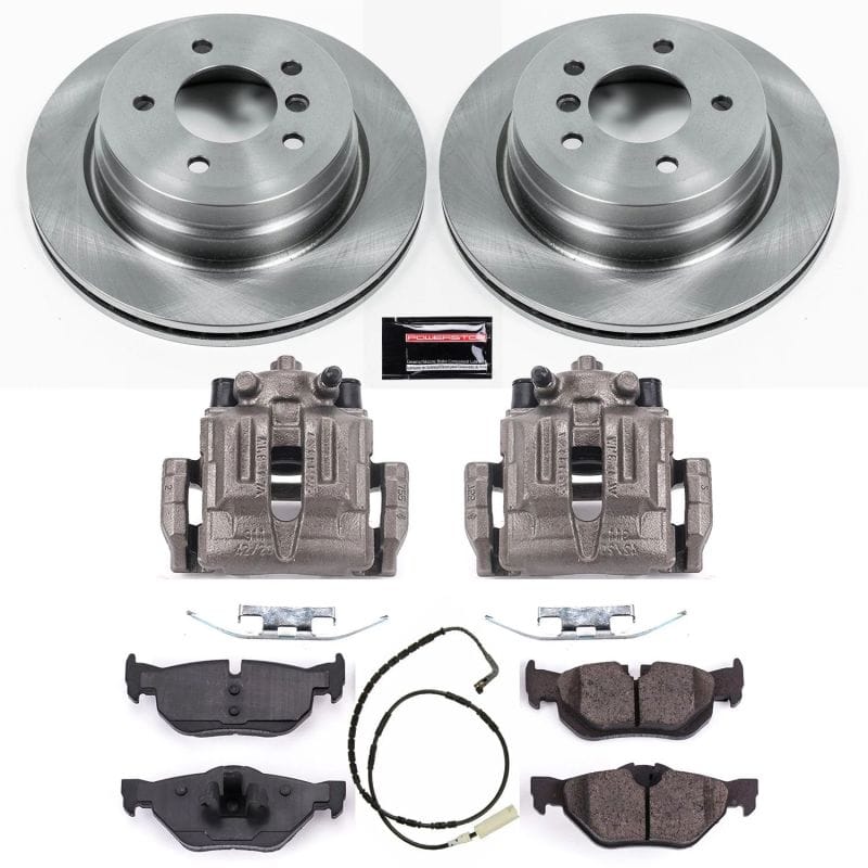PowerStop — OE Stock Replacement Low-Dust Ceramic Brake Pad, Rotor and Caliper Kit