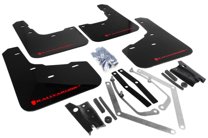 Rally Armor — Black Mud Flap/Red Logo