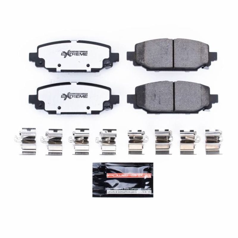 PowerStop — PowerStop - Z36 Truck and SUV Carbon-Fiber Ceramic Brake Pads with Hardware Kit