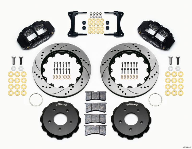 Wilwood — KIT,FRONT,JEEP JK,2007-18,FNSL6R,14.00 ROTOR,DRILLED