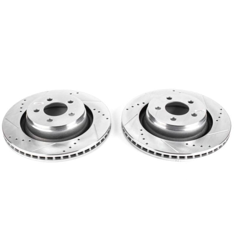 PowerStop — PowerStop Evolution Performance Drilled, Slotted & Plated Brake Rotor Pair