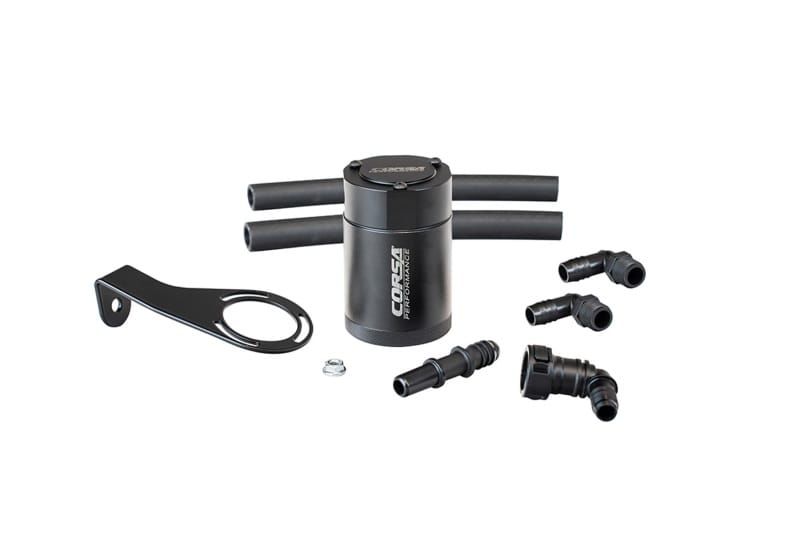 CORSA Performance — CORSA Performance 3 oz. aluminum oil catch can with mounting bracket
