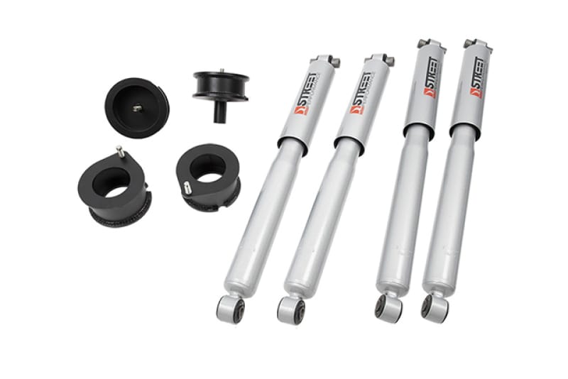 Belltech — 2.5 INCH LEVELING KIT | COIL SPRING SPACERS W/ TRAIL PERFORMANCE SHOCKS - 1032SP
2.5" Coil Spring Spacers Inc. Front and Rear Trail Performance Shocks