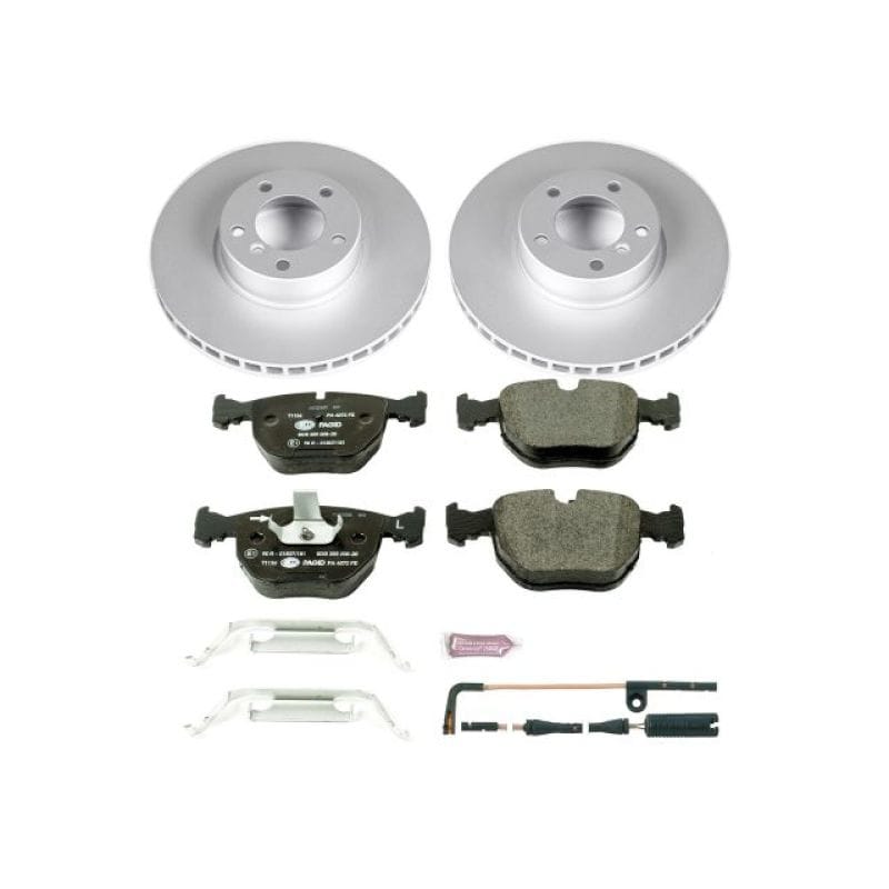 PowerStop — Genuine Geomet Coated Rotors, ECE-R90 Brake Pads + Hardware Kit