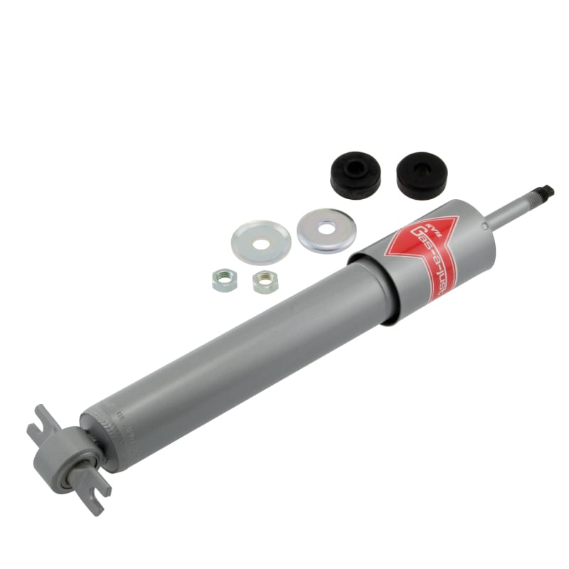 KYB — The KYB Gas-a-just monotube shock absorber has additional performance advantages over the traditional twin-tube design: It can instantly, automatically adjust to your performance needs and never experiences fade due to aeration. The KYB Gas-a-just has two separate working chambers: An air-free hydraulic piston and valve area for responsiveness and control, and a second high-pressure nitrogen gas area with a floating piston that provides a comfortable ride during normal driving and adds instant p
High Pressure Monotube Gas Shock