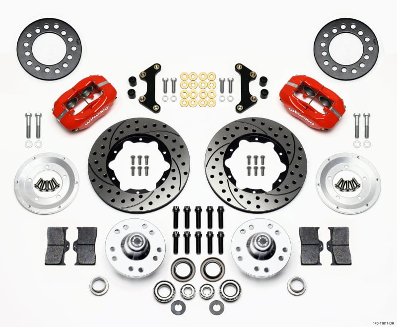 Wilwood — KIT,FRONT,CHEVY 49-54/VETTE 53-62,FDLI 11.00,SRP,RED