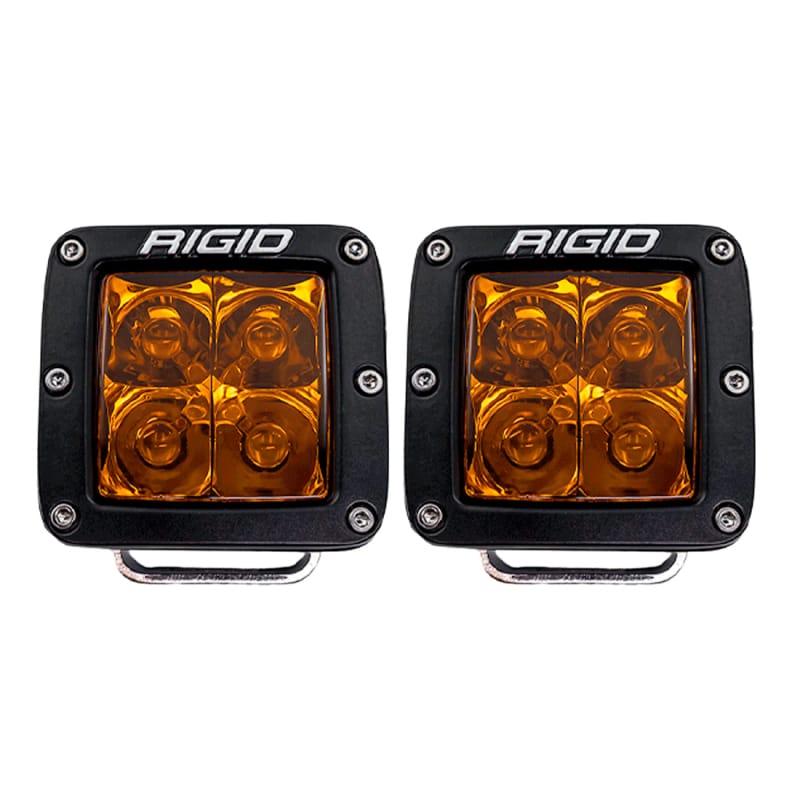 Rigid Industries — D-Series Spot with Amber PRO Lens - Pair
D-Series Spot with Amber PRO Lens; Pair