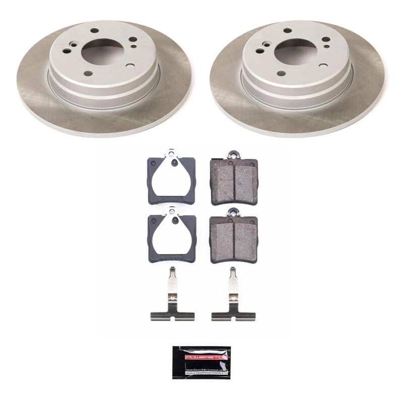 PowerStop — Semi-Coated Rotor and Low-Dust Ceramic Brake Pad Kit