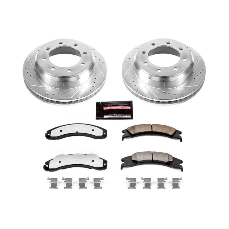 PowerStop — Z36 Truck and SUV Carbon-Fiber Ceramic Brake Pad and Drilled & Slotted Rotor Kit