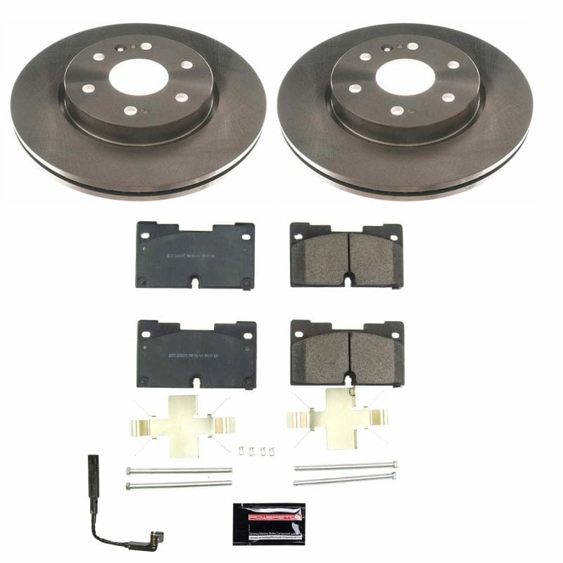 PowerStop — OE Stock Replacement Low-Dust Ceramic Brake Pad and Rotor Kit