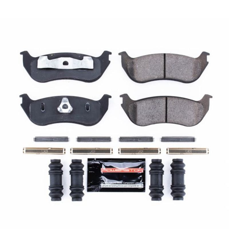 PowerStop — PowerStop - Z23 Daily Driver Carbon-Fiber Ceramic Brake Pads with Hardware Kit