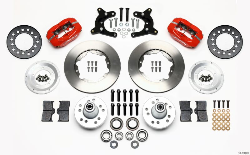 Wilwood — KIT,FRONT,A BODY,62-72,9in. DRUM,FDLI 11.00,RED