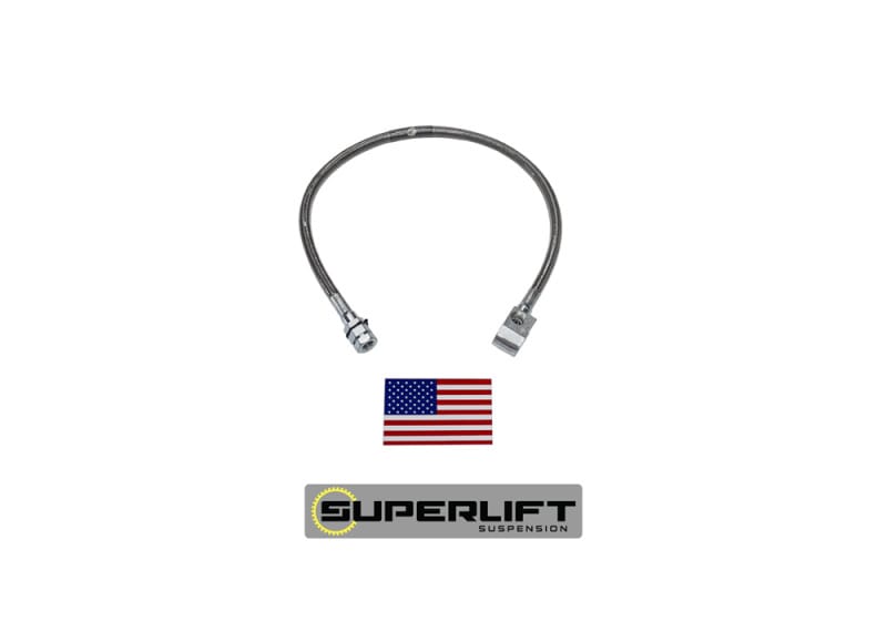 Superlift — Bulletproof Brake Hose - Rear - 80-96 F-150/Bronco w/ 4-6" Lift
Bulletproof Brake Hose-Rear-80-96 F-150/Bronco w/4-6in. Lift