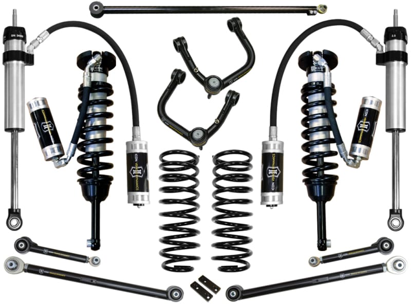 ICON — 10-UP FJ/10-UP 4RUNNER 0-3.5" STAGE 6 SUSPENSION SYSTEM W TUBULAR UCA
10-24 4RNR/10-14 FJ 0-3.5" STAGE 6 SUSPENSION SYSTEM W TUBULAR UCA